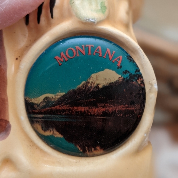 Vtg Ceramic Montana Owl Indoor Thermometer - Picture 7 of 7